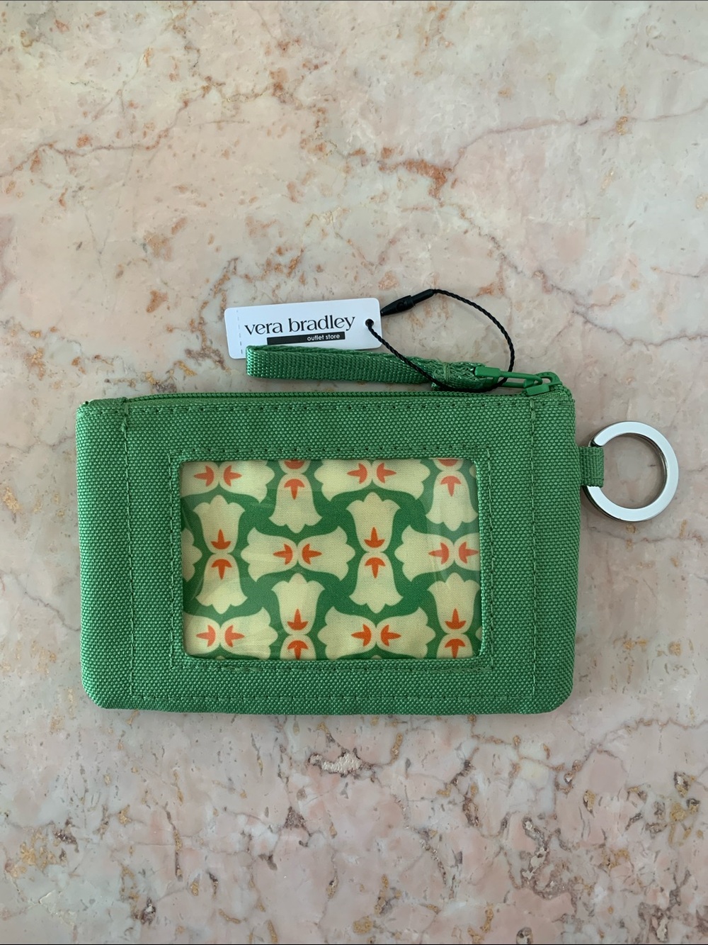 NWT Vera Bradley Zip ID Case, Fluorite Green